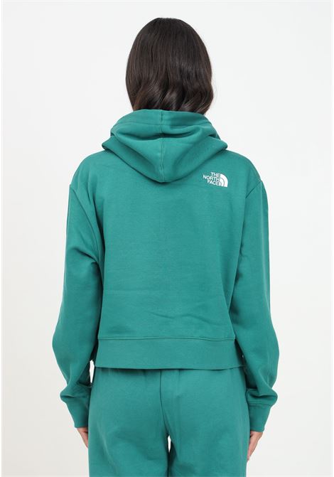 Felpa con cappuccio Essential Crop verde da donna THE NORTH FACE | NF0A89EXNL11.